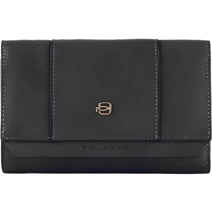 Кошелек женский PIQUADRO CIRCLE PD5216W92R/N черный натур.кожа PD5216W92R-N